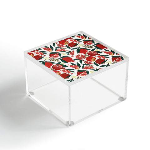 Avenie Pomegranates Pattern Acrylic Box