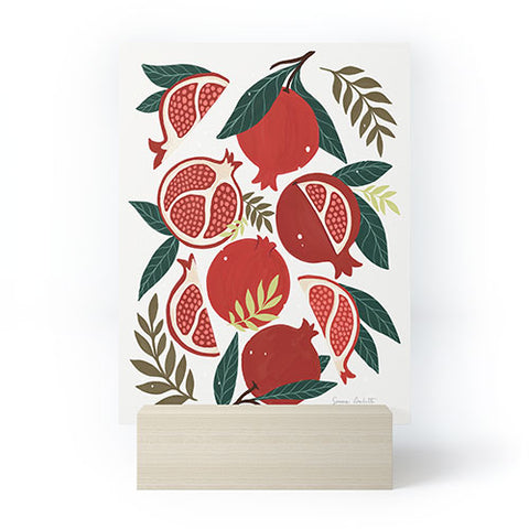 Avenie Pomegranates Pattern Mini Art Print