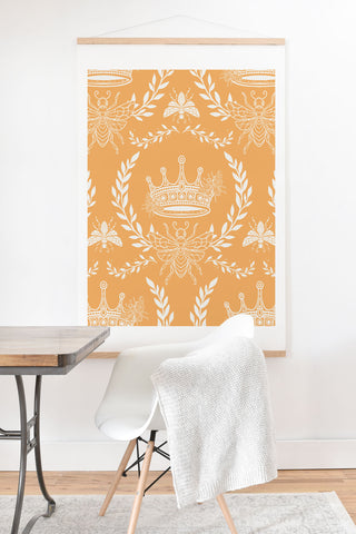 Avenie Queen Bee Orange Art Print And Hanger