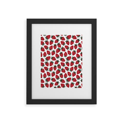 Avenie Spring Garden Strawberries Framed Art Print