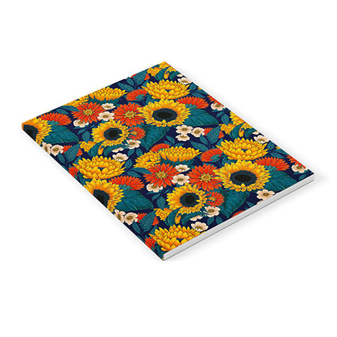 Avenie Sunflower Meadow Mystical Blue Notebook