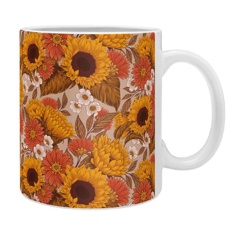 Avenie Sunflower Meadow Neutral Coffee Mug