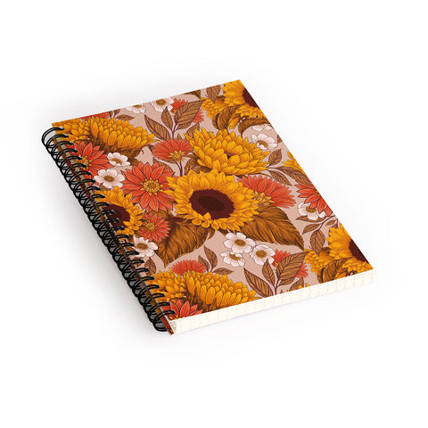Avenie Sunflower Meadow Neutral Spiral Notebook
