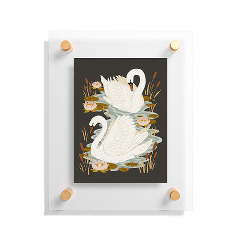 Avenie Swan Dance Floating Acrylic Print