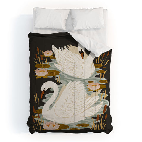 Avenie Swan Dance Comforter