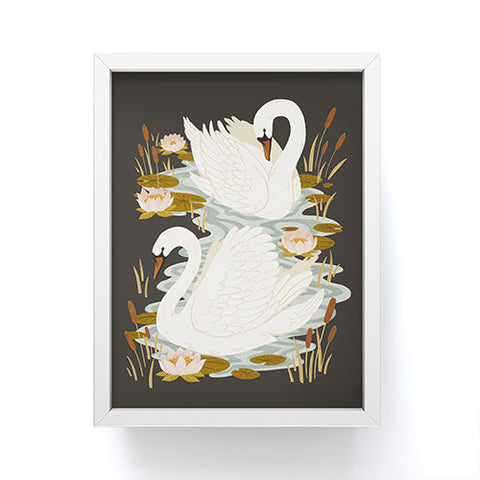 Avenie Swan Dance Framed Mini Art Print