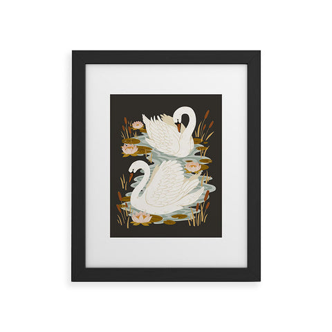 Avenie Swan Dance Framed Art Print