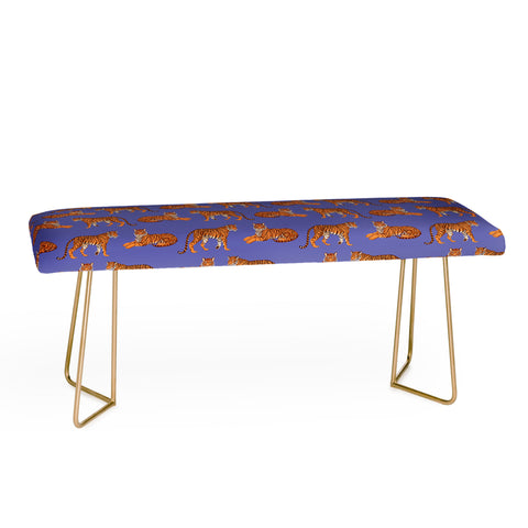 Avenie Tigers in Periwinkle Bench