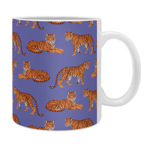 Avenie Tigers in Periwinkle Coffee Mug
