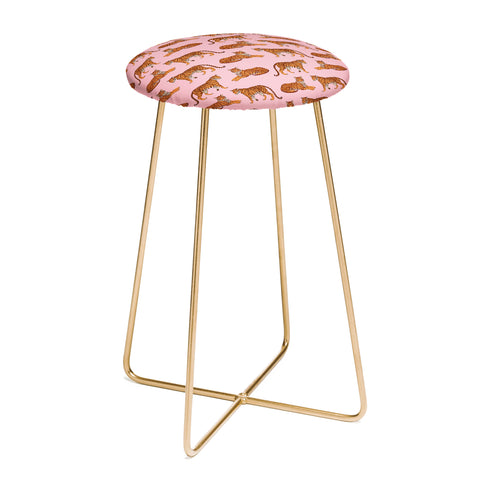 Avenie Tigers in Pink Counter Stool