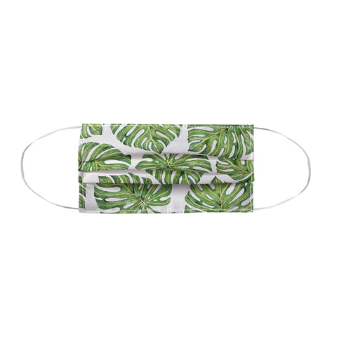 Avenie Tropical Palm Leaves Green Face Mask