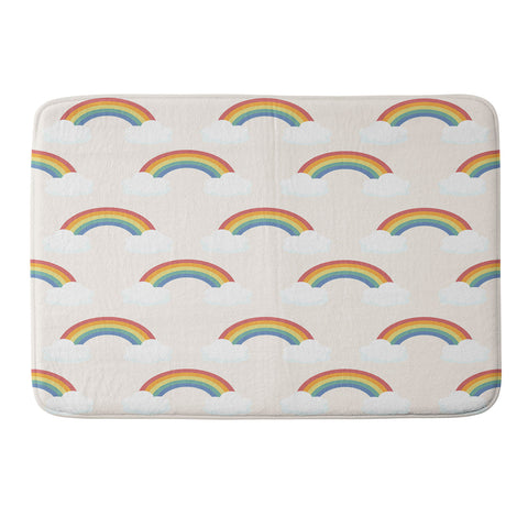 Avenie Vintage Rainbow Pattern Memory Foam Bath Mat