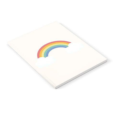 Avenie Vintage Rainbow With Clouds Notebook