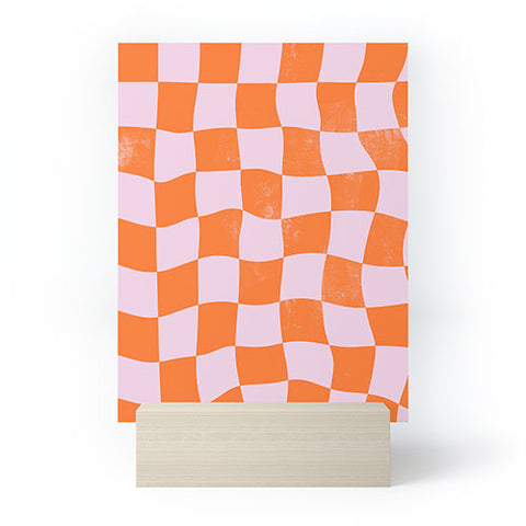 Avenie Warped Checkerboard Mini Art Print