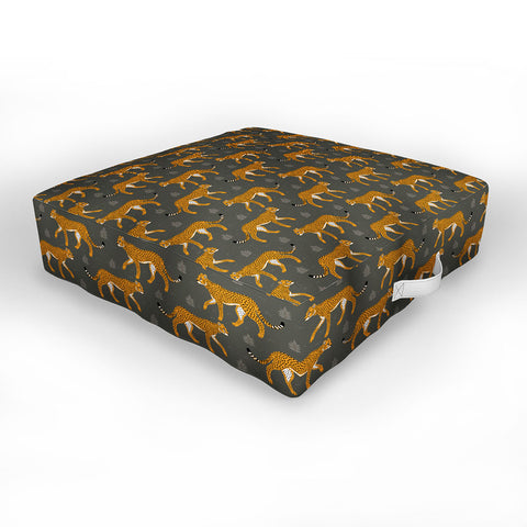 Avenie Wild Cheetah Collection IV Outdoor Floor Cushion
