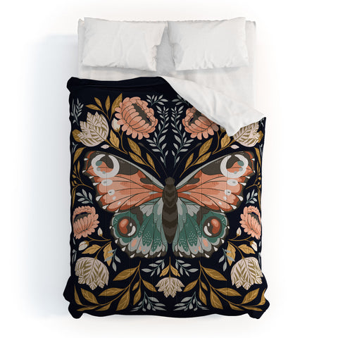 Avenie William Morris Butterfly Midn Comforter