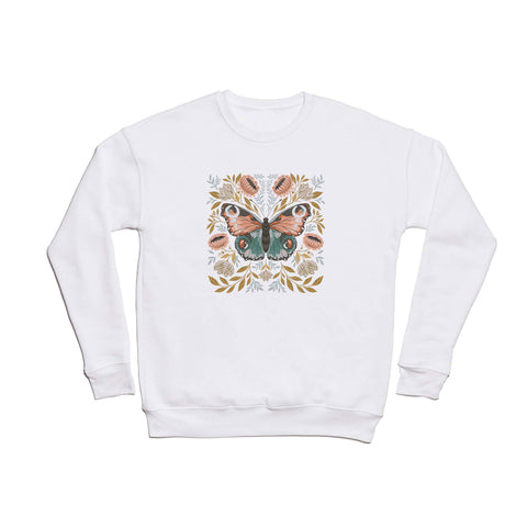 Avenie William Morris Butterfly Midn Crewneck Sweatshirt