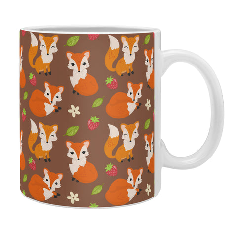 Avenie Woodland Fox Pattern II Coffee Mug