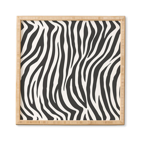 Avenie Zebra Print Framed Wall Art