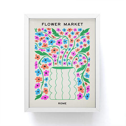 ayeyokp Flower Market 08 Rome Framed Mini Art Print