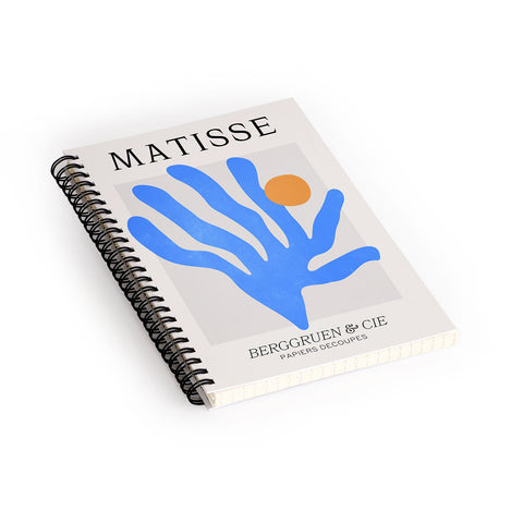 ayeyokp Jazz Blue Leaf Matisse Series Spiral Notebook