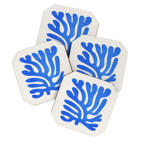 ayeyokp Marseille Blue Matisse Color Coaster Set