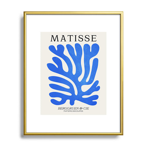 ayeyokp Marseille Blue Matisse Color Metal Framed Art Print