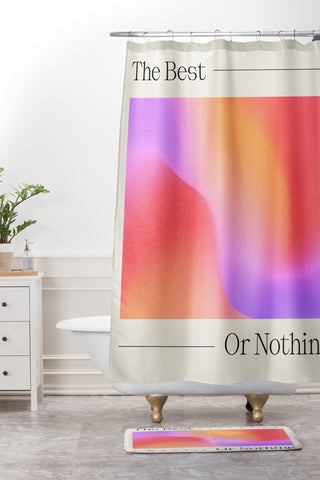 ayeyokp The Best Or Nothing Shower Curtain And Mat