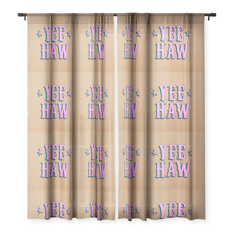 ayeyokp Yee Haw Full Rodeo Edition Sheer Window Curtain