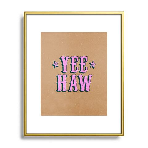 ayeyokp Yee Haw Full Rodeo Edition Metal Framed Art Print