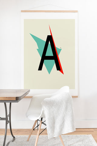 Ballack Art House A 1 Helvetica Art Print And Hanger