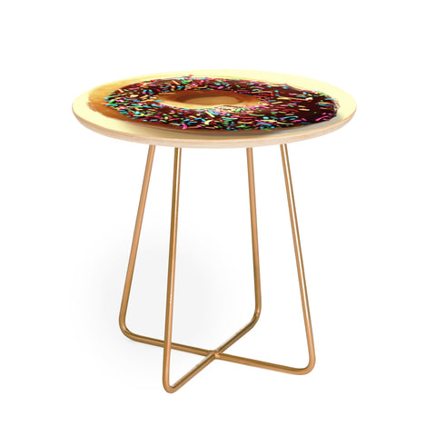 Ballack Art House Bend me shape me yellow Round Side Table