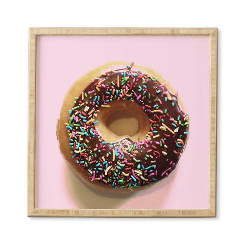 Ballack Art House Donut and pink Framed Wall Art