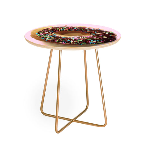 Ballack Art House Donut and pink Round Side Table