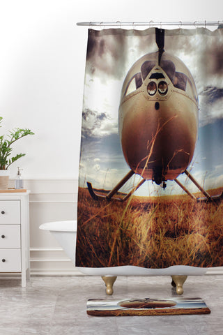 Ballack Art House Eye In The Sky Shower Curtain And Mat