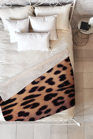 Ballack Art House Leopard 1986 Fleece Throw Blanket