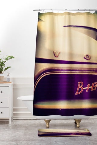 Ballack Art House Volvo Vintage Shower Curtain And Mat