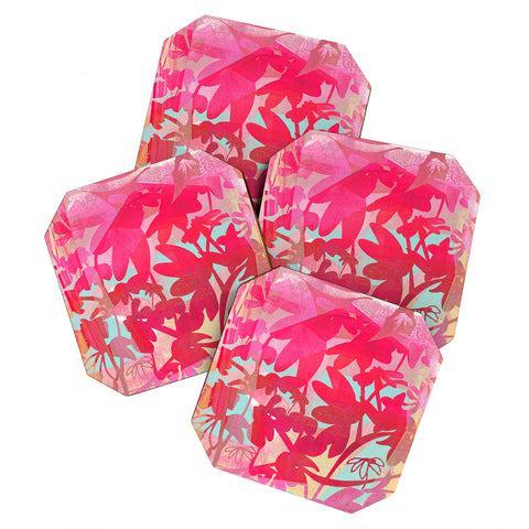 Barbara Chotiner Pinky Susan Florals Coaster Set