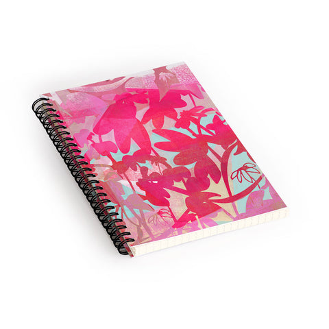 Barbara Chotiner Pinky Susan Florals Spiral Notebook