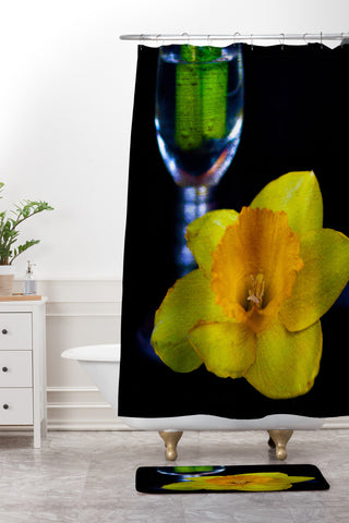 Barbara Sherman Daffodil Shower Curtain And Mat