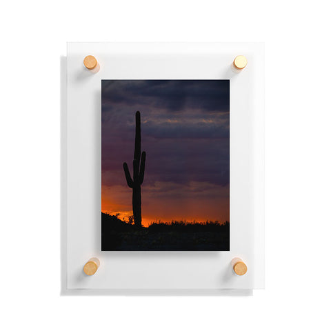 Barbara Sherman Saguaro Sunset Floating Acrylic Print
