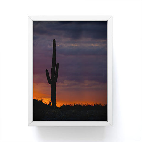 Barbara Sherman Saguaro Sunset Framed Mini Art Print