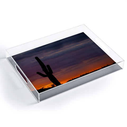 Barbara Sherman Saguaro Sunset Acrylic Tray
