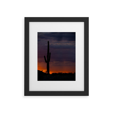 Barbara Sherman Saguaro Sunset Framed Art Print