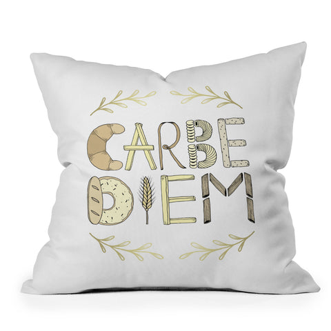 Barlena Carbe Diem Throw Pillow