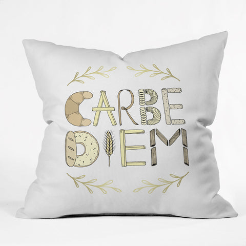 Barlena Carbe Diem Outdoor Throw Pillow