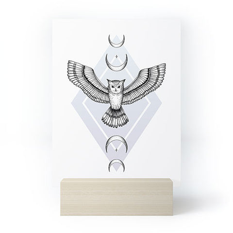 Barlena Mystic Owl Mini Art Print