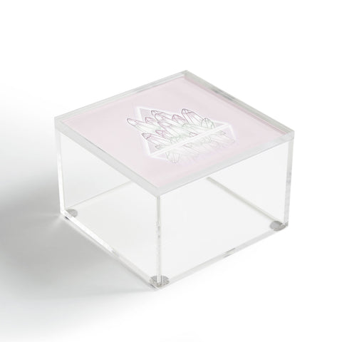 Barlena Pink Crystals Acrylic Box