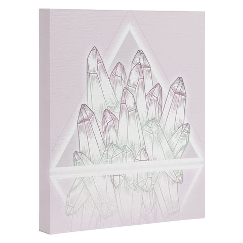 Barlena Pink Crystals Art Canvas