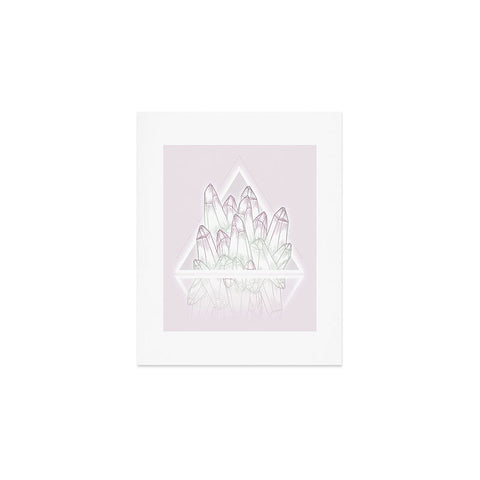 Barlena Pink Crystals Art Print